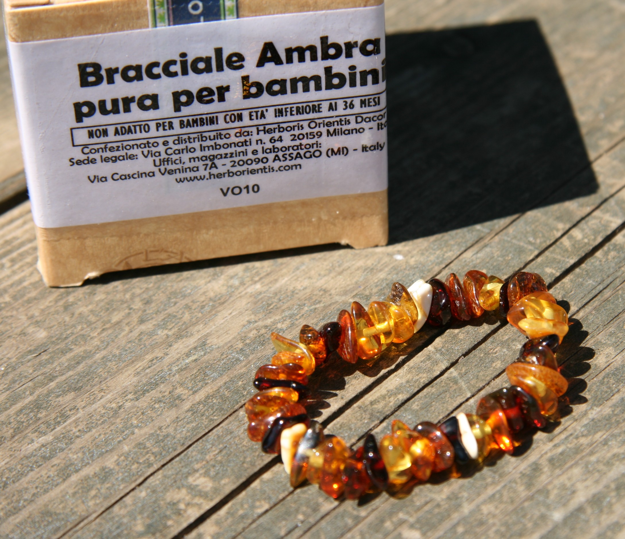 Bracciale d'ambra per bambini - Influssi lunari