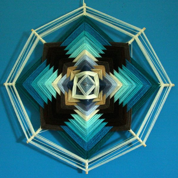 Mandala frecce blu